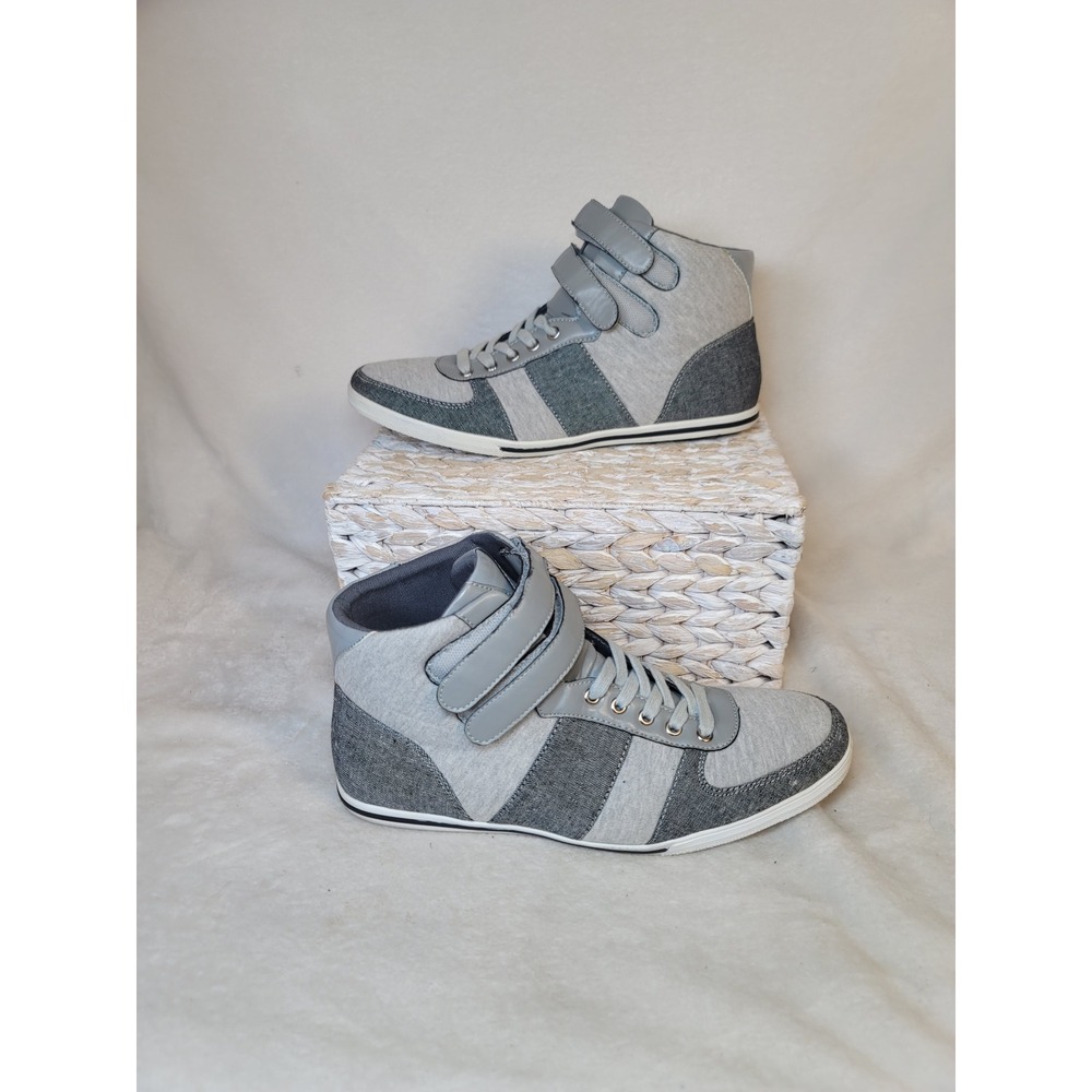 Aldo‎ Y2K Urban Streetwear Mens Grey High Top Sneakers Retro Skate Size 11.5-12
